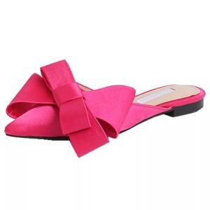 Fuchsia Hot Pink Dressy Flat